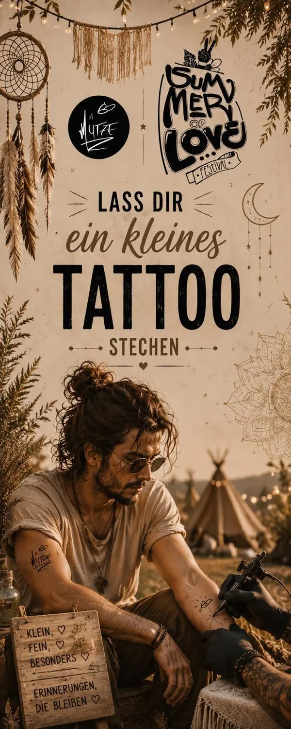 Kleines Tattoo stechen lassen – by Mütze